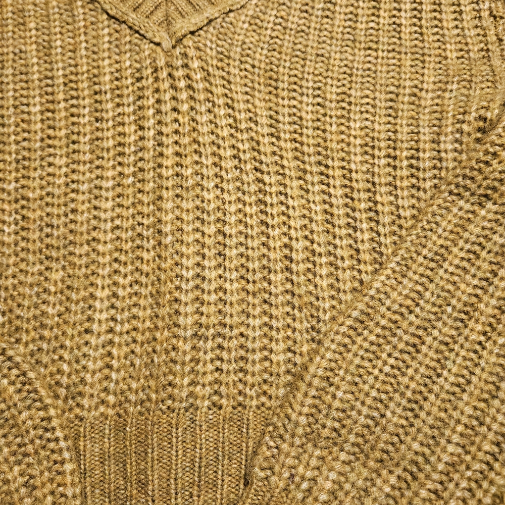 a.n.a Women's V-Neck Sweater in Mustard - Picture 3 of 7